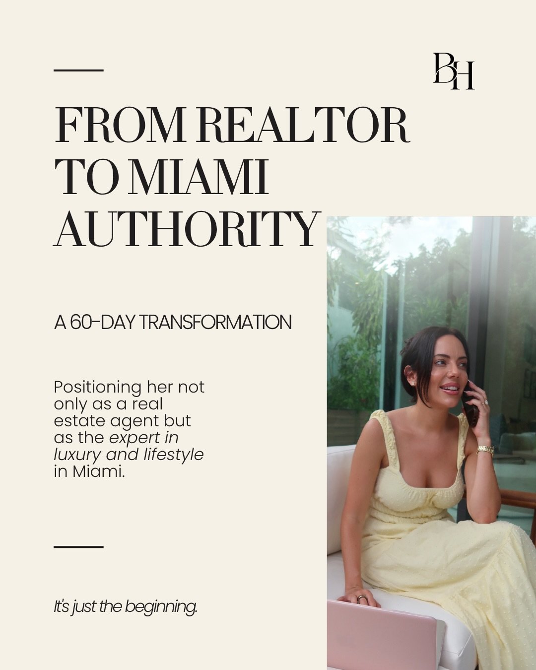 Most people think visibility comes from posting more.

We&rsquo;ve found it comes from positioning differently.

Sixty days ago, Liz was primarily known as a real estate agent.

Today, she&rsquo;s becoming known for something much bigger:

Miami.

Lu