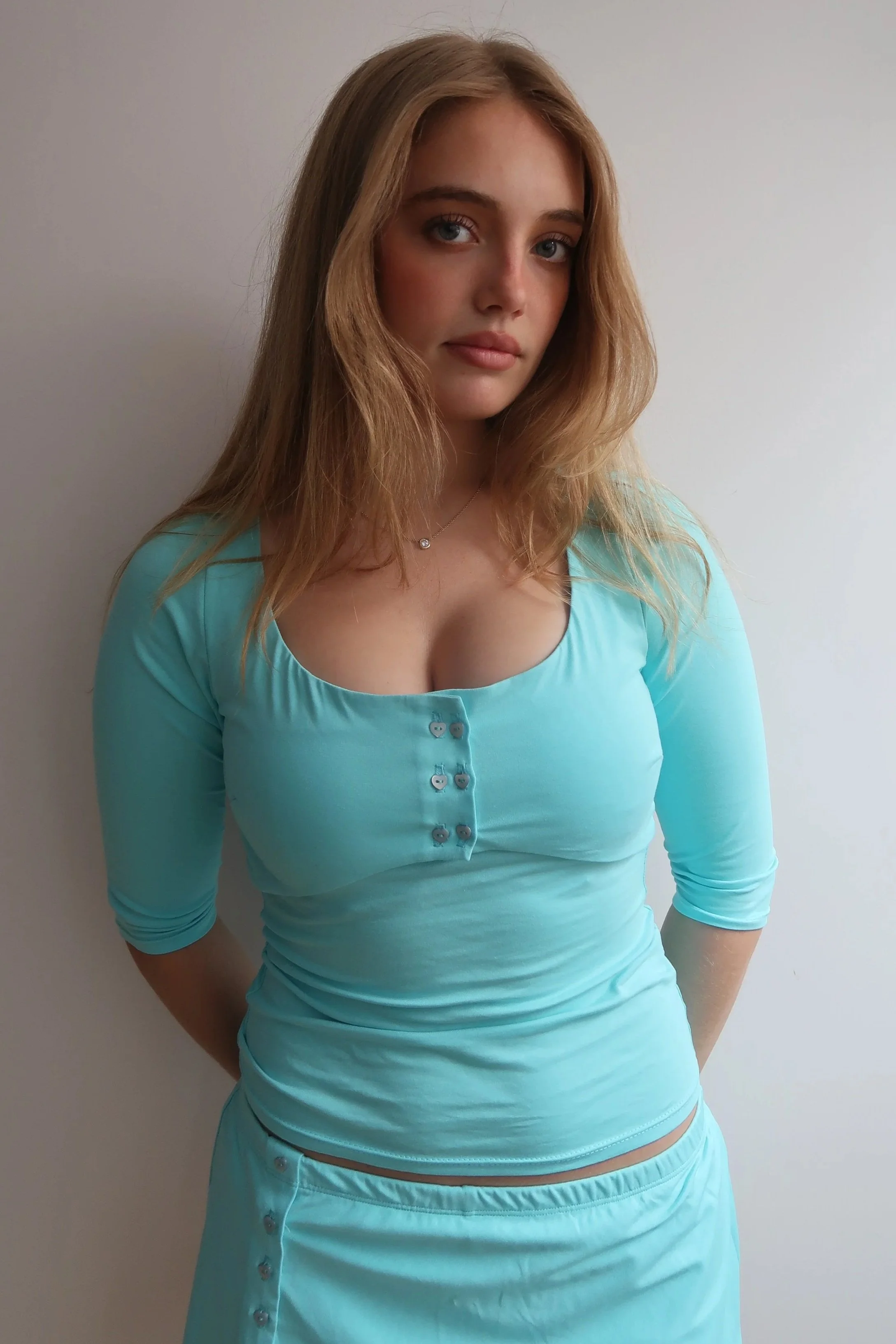 Princess Quarter Sleeve - Sky Blue