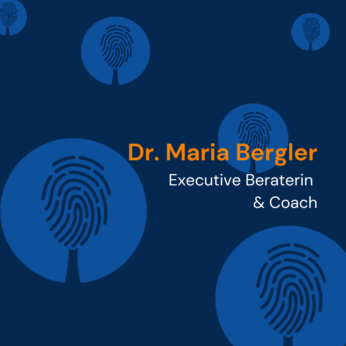 Strategische Positionierung & Personal Branding I Content Betreuung für Dr. Maria Bergler