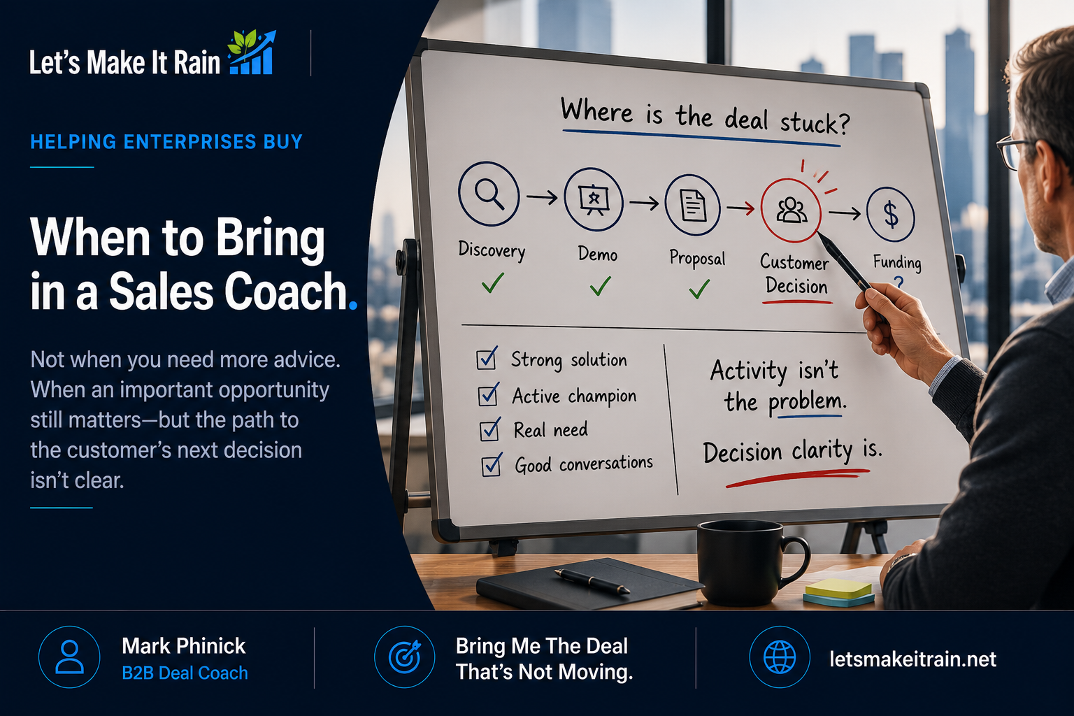 When to Bring an Enterprise Deal Coach Into a Live Opportunity
