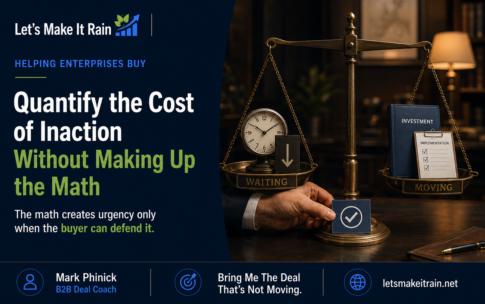 How to Quantify the Cost of Inaction Without Making Up the Math