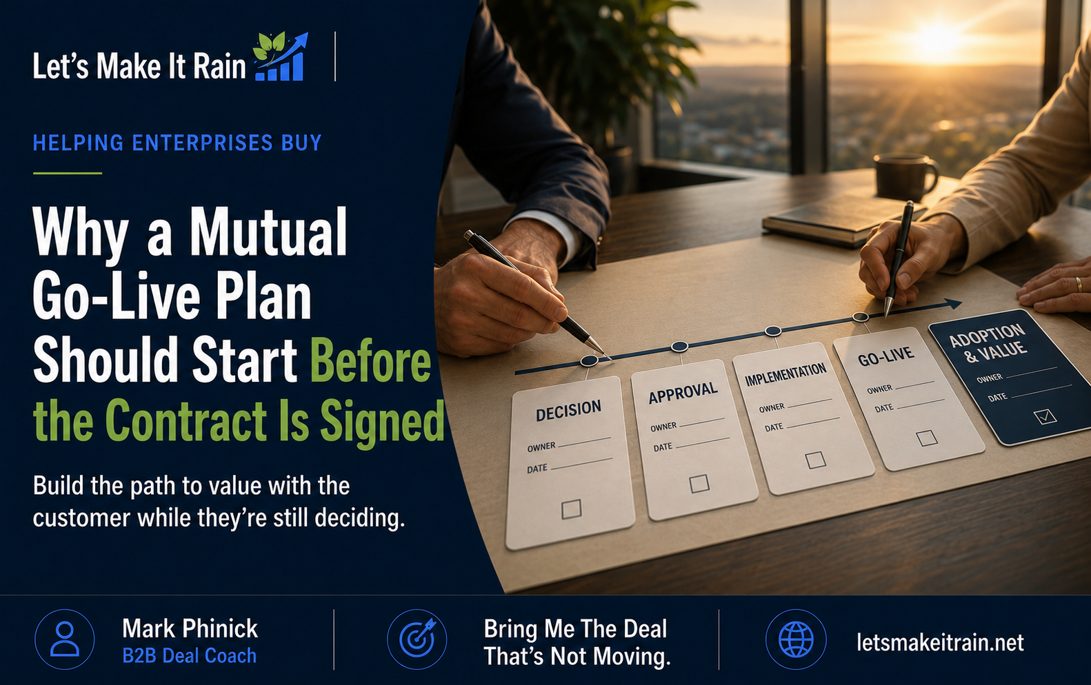 Why a Mutual Go-Live Plan Should Start Before the Contract Is Signed