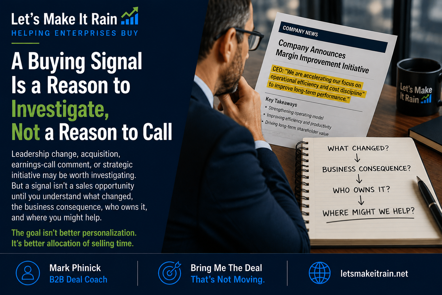 A Buying Signal Is a Reason to Investigate, Not a Reason to Call