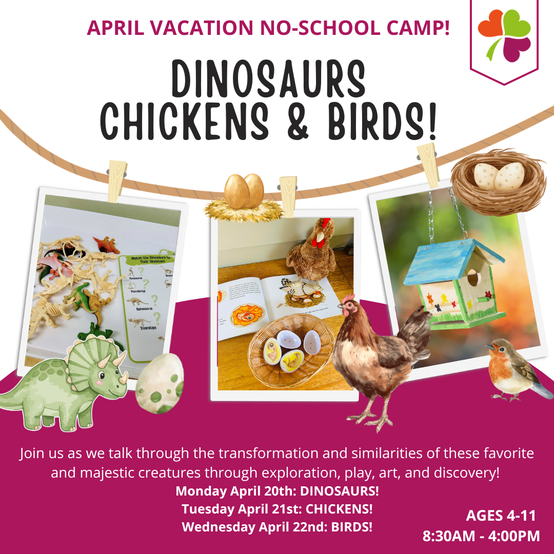 April Break; Dinosaurs, Chickens, & Birds!