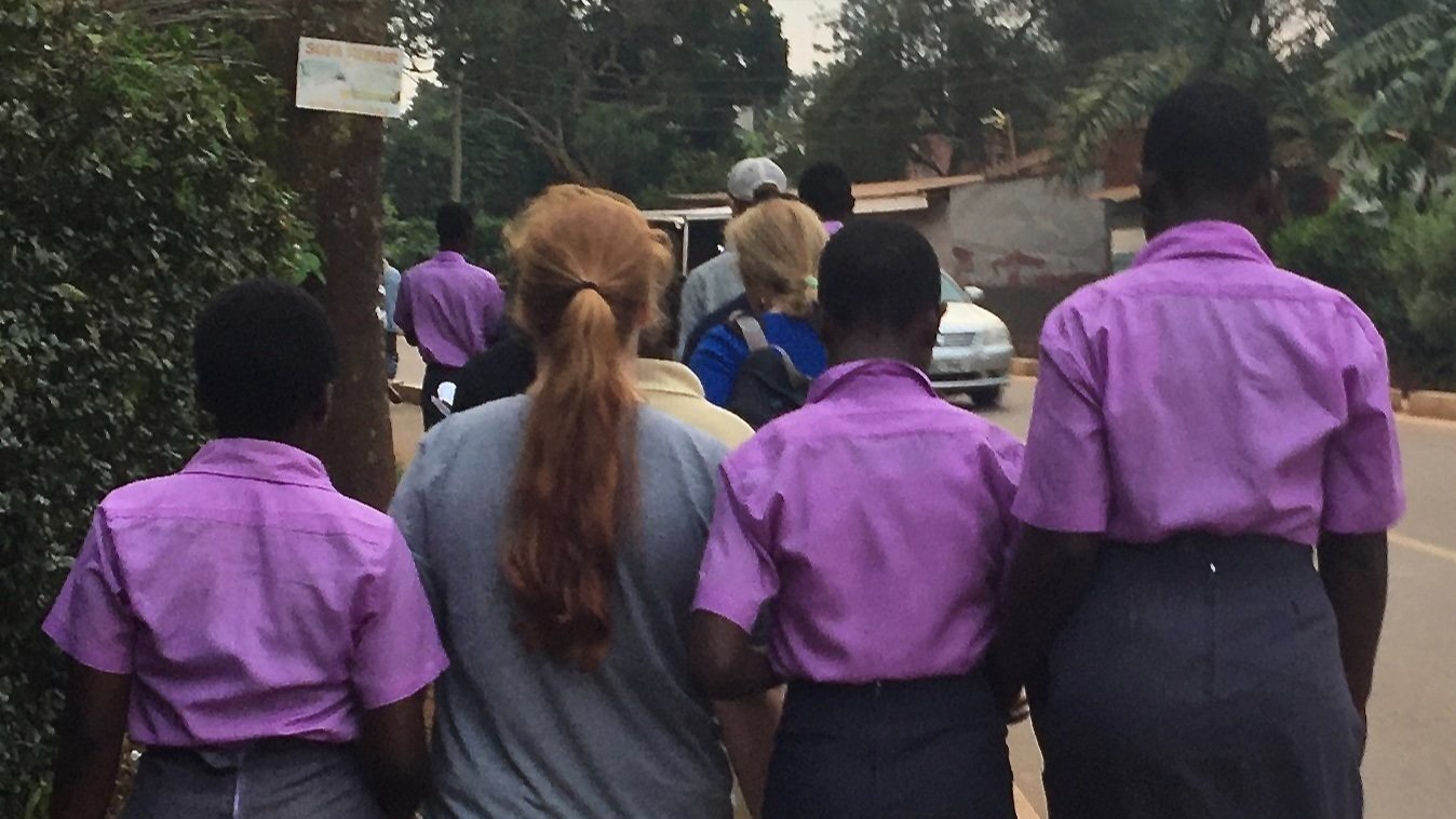 Walk to school with Makula friends.