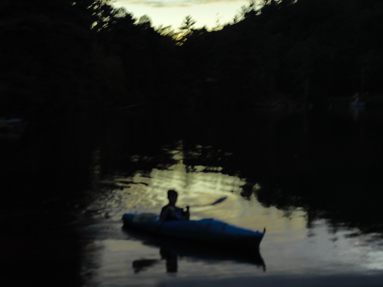 Eclipse at Lake Sequoyah (August 21, 2017),
unique photograph with make-up, 8 1/2 x 11 inches
