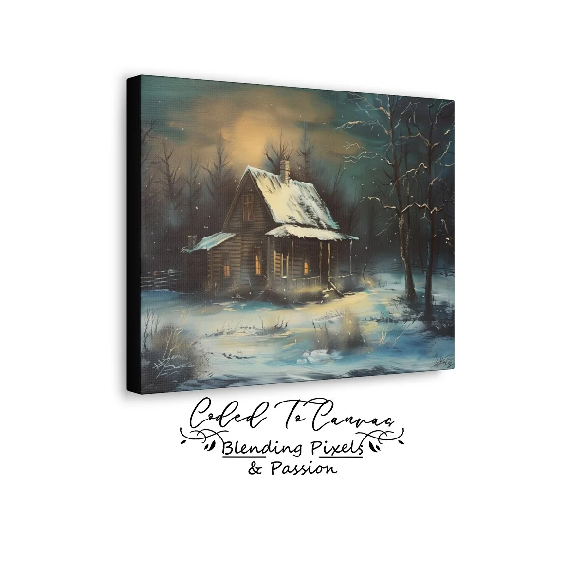 Cozy Winter Scene Cabin Black Side View mockup.jpg