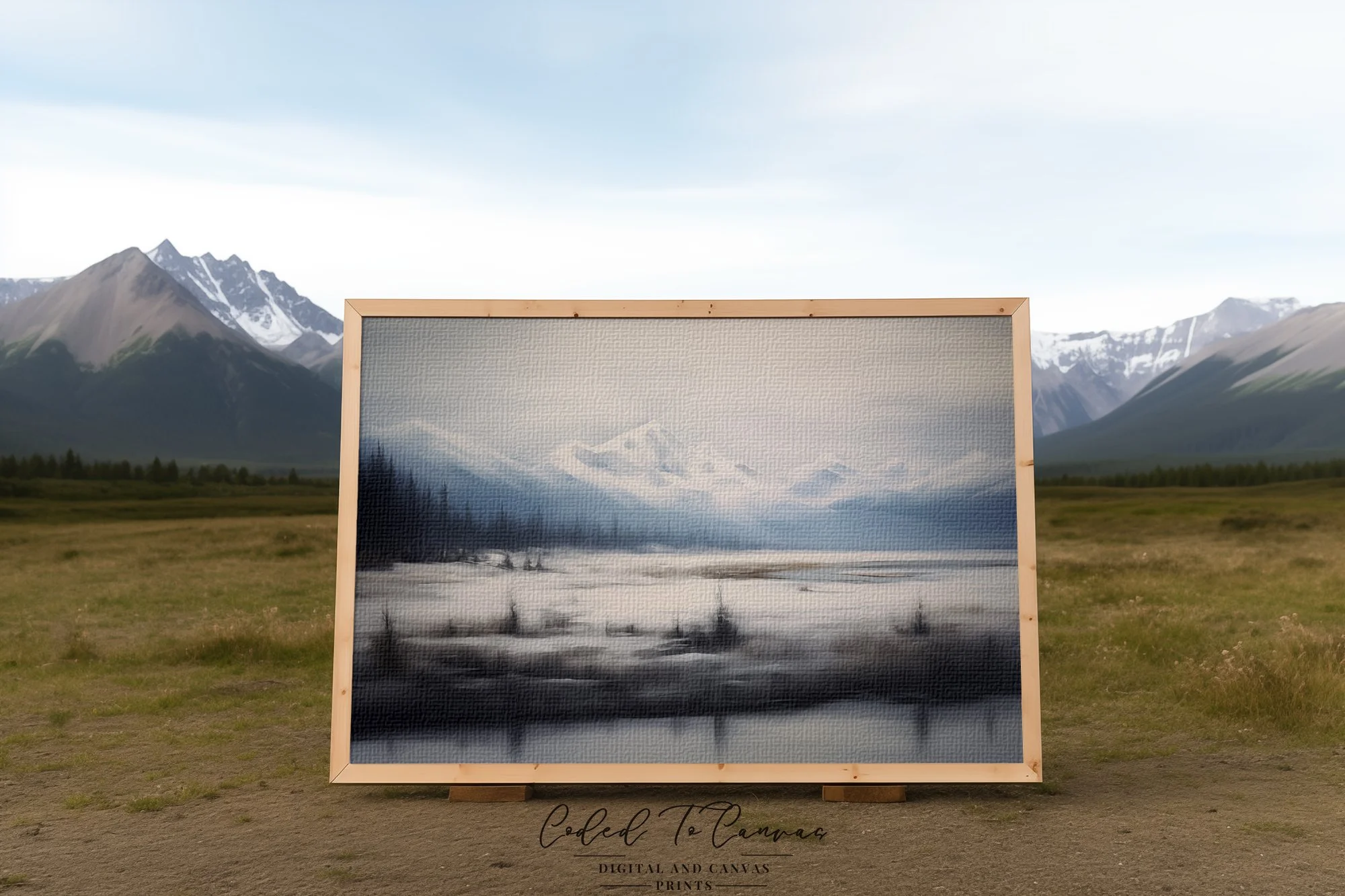 Snowy Lake - Medium canvas in the Field.jpg