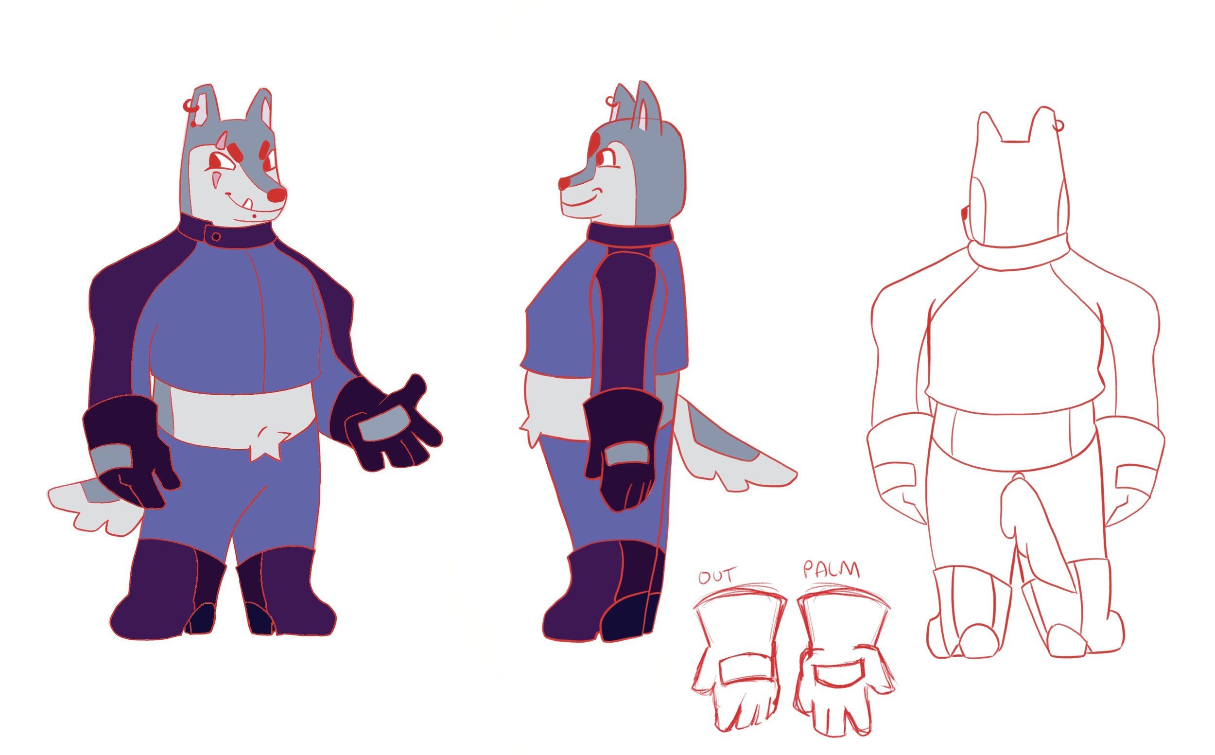 Helped finish the turnaround and coloring of Sadie's fashion show outfit.