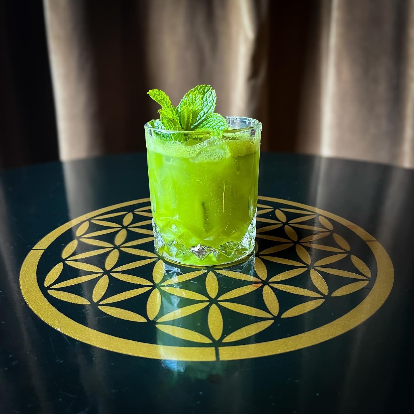 🌱 Happy Beltane and Divination Club! 🌱

We brought back our Beltane cocktail from last year because it was such a big hit. Matcha tea with gin, mint, coconut water and agave makes this drink so refreshing and elevating for cultivating mid-spring gr