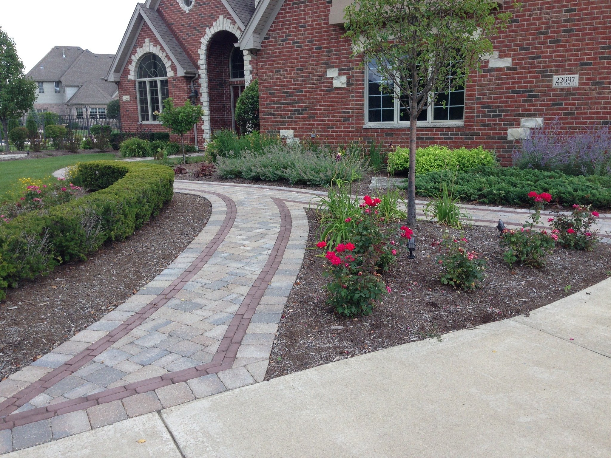 Turn your front walkway into a picturesque stroll for your visitors. They will feel at home before even setting foot in the door.