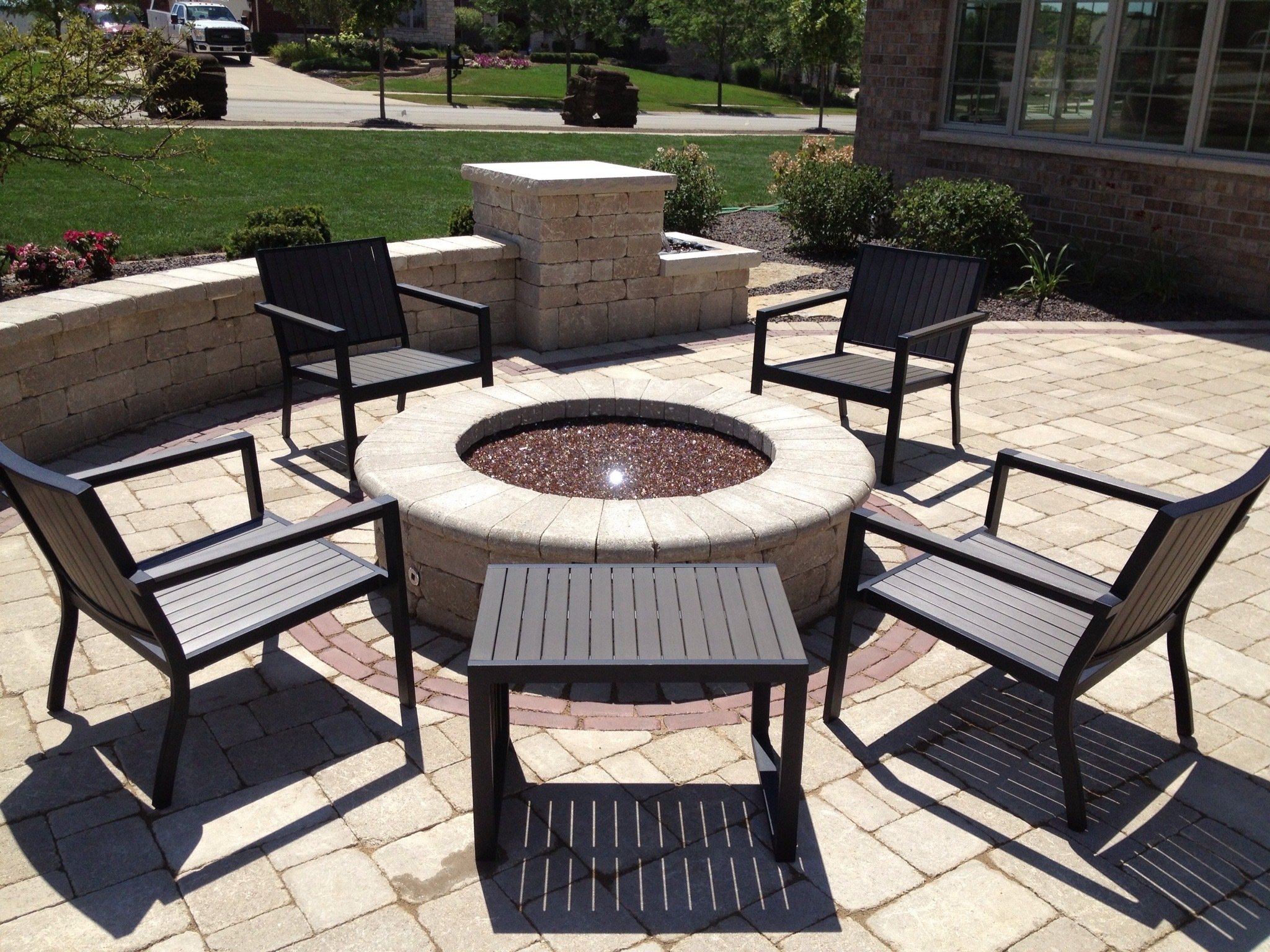 With cool spring nights lingering around, it's a great time to enjoy the warmth of a natural gas fire pit. Invite neighbors and passersby to admire the elegance of your outdoor oasis.