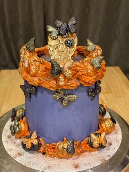Butterfly skull cake.JPG