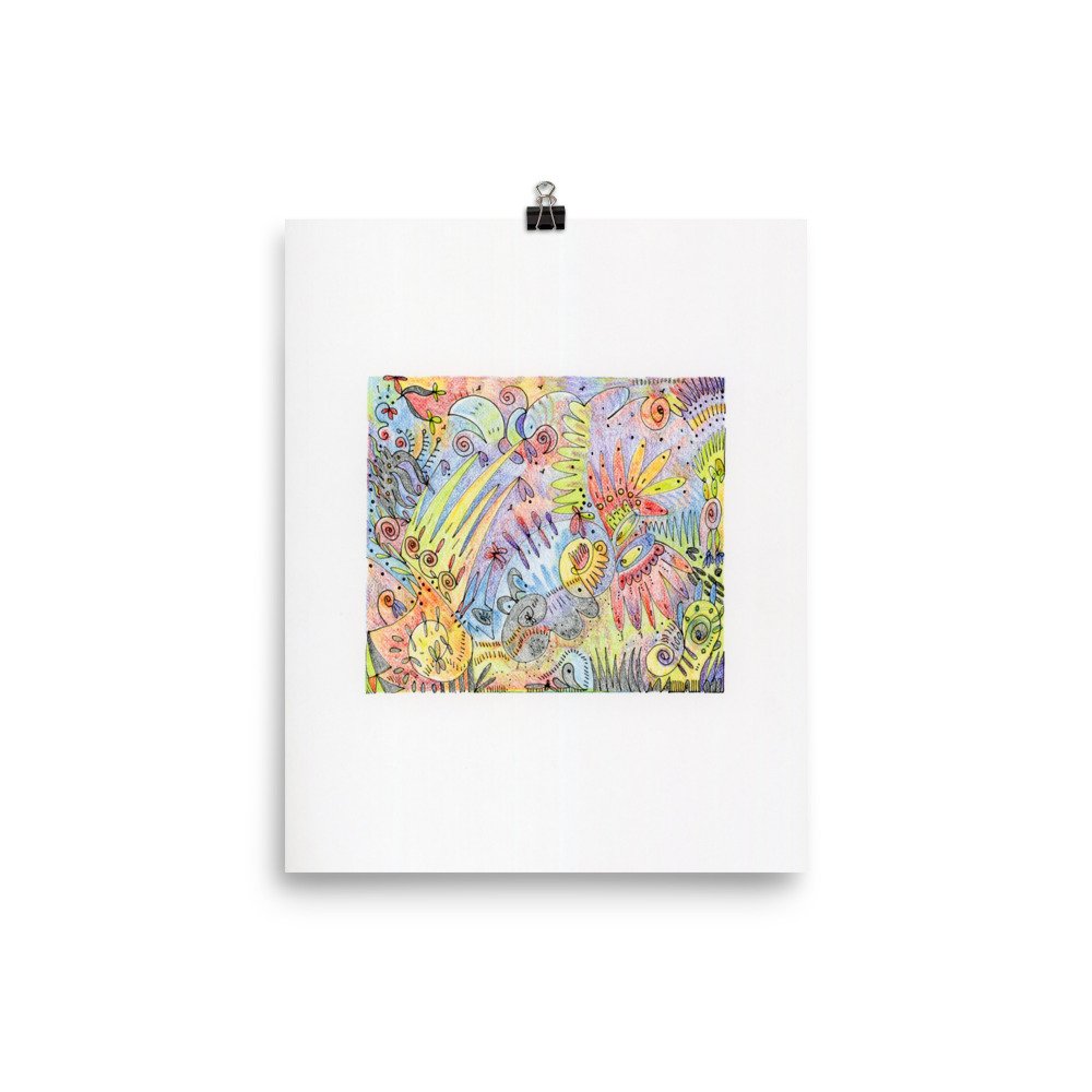 rainbow landscape - print