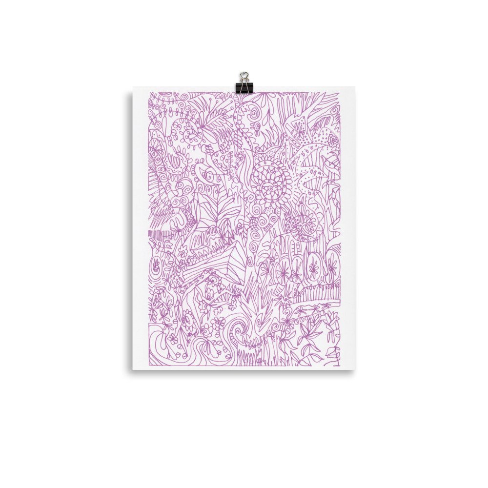 metallic pink - print