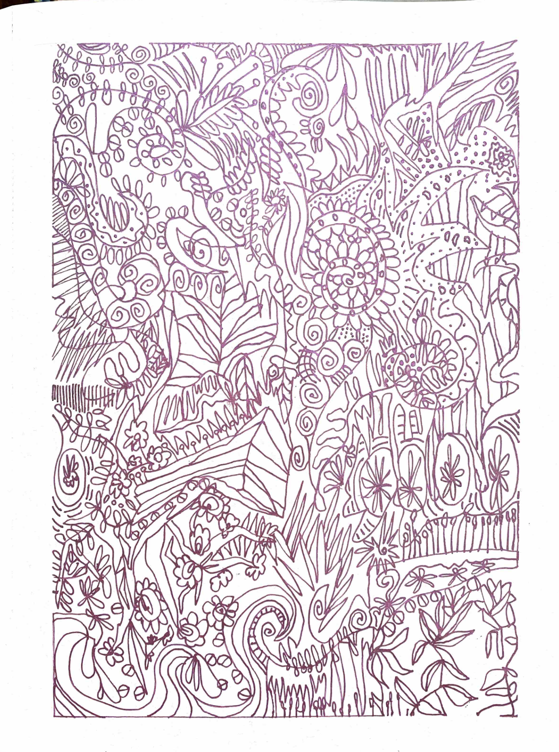 landscape - metallic pink