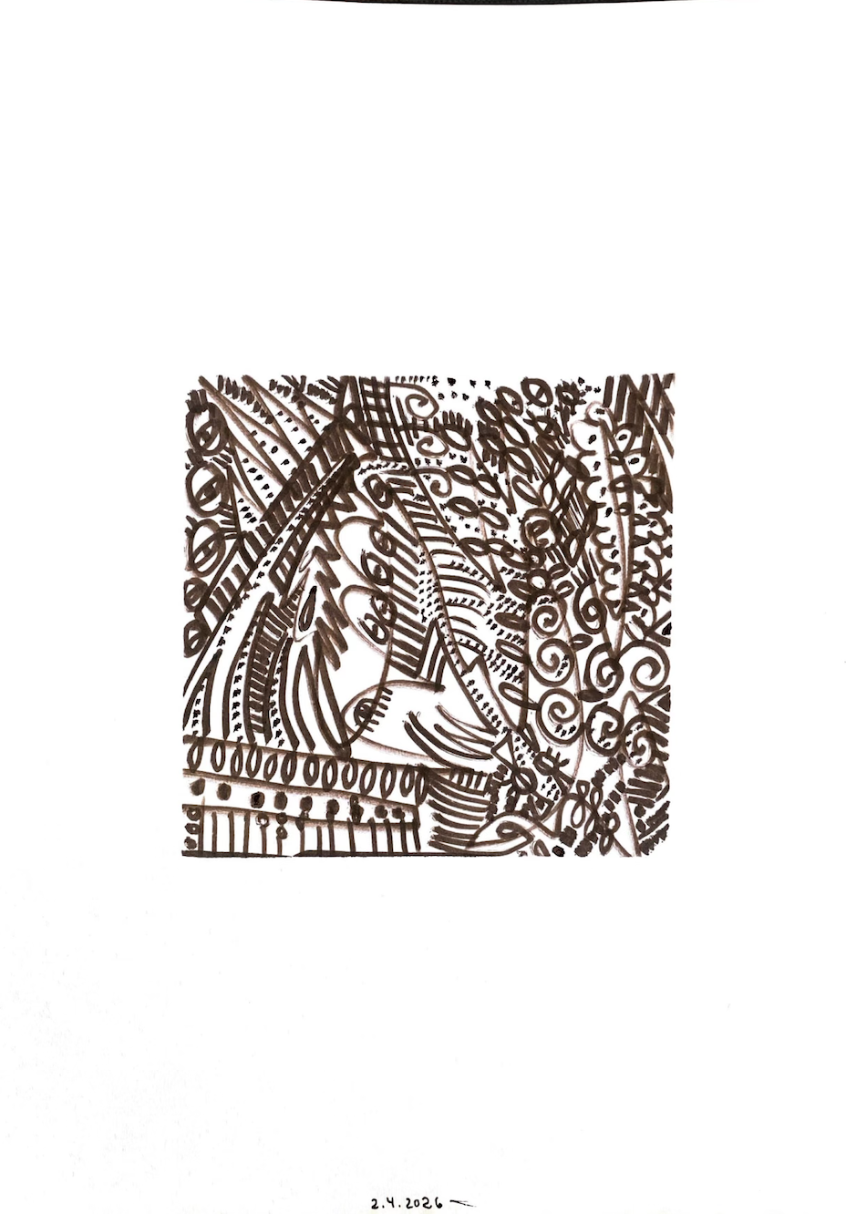 automatic drawing - bird's eye