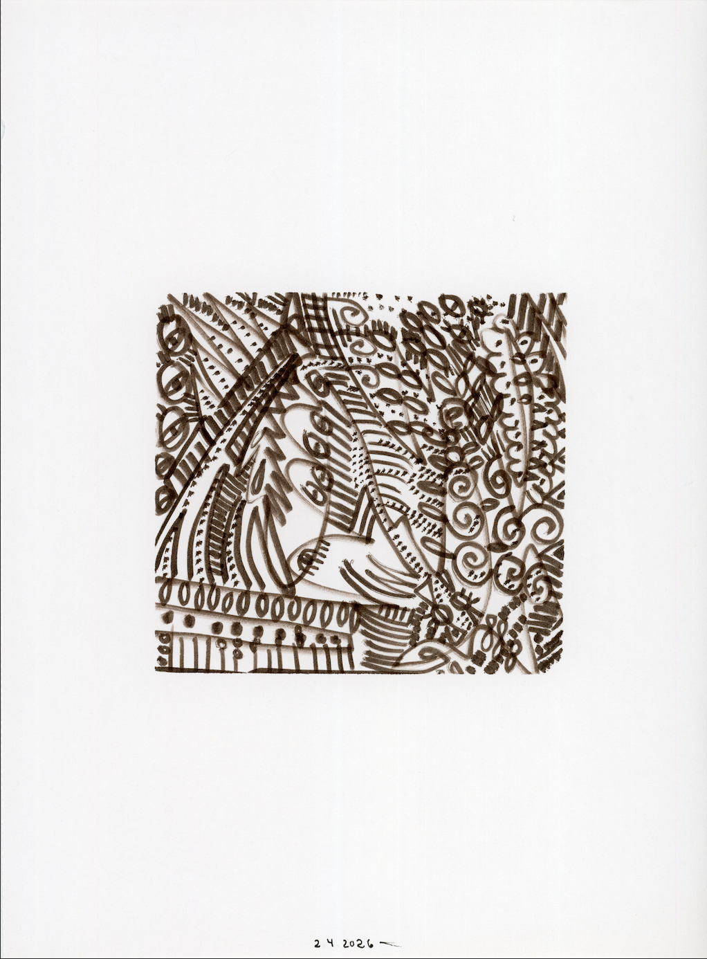 automatic drawing - bird's eye