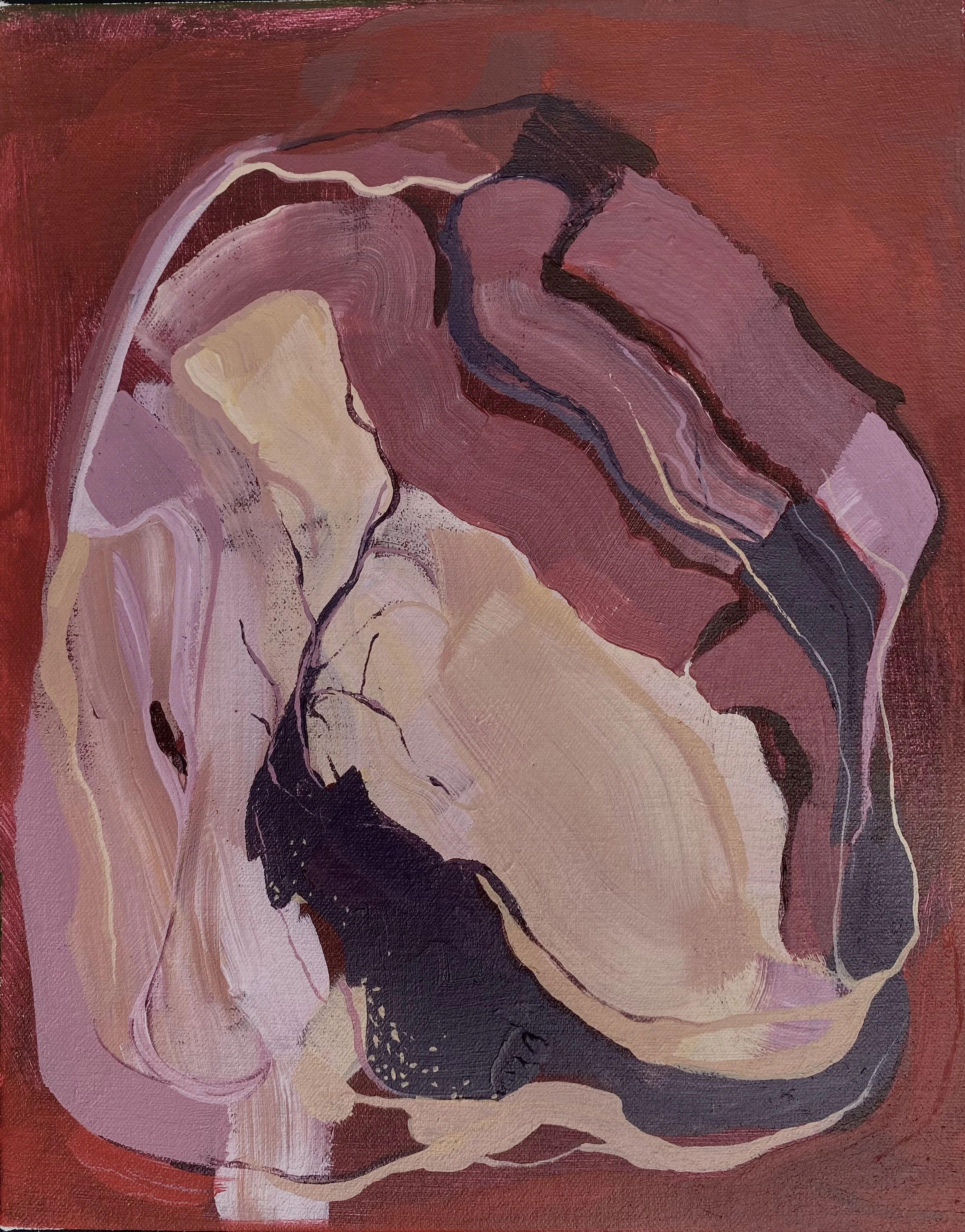 "take care of me. protect me at all costs," 10 x 8 inches, acrylic on canvas, 2026