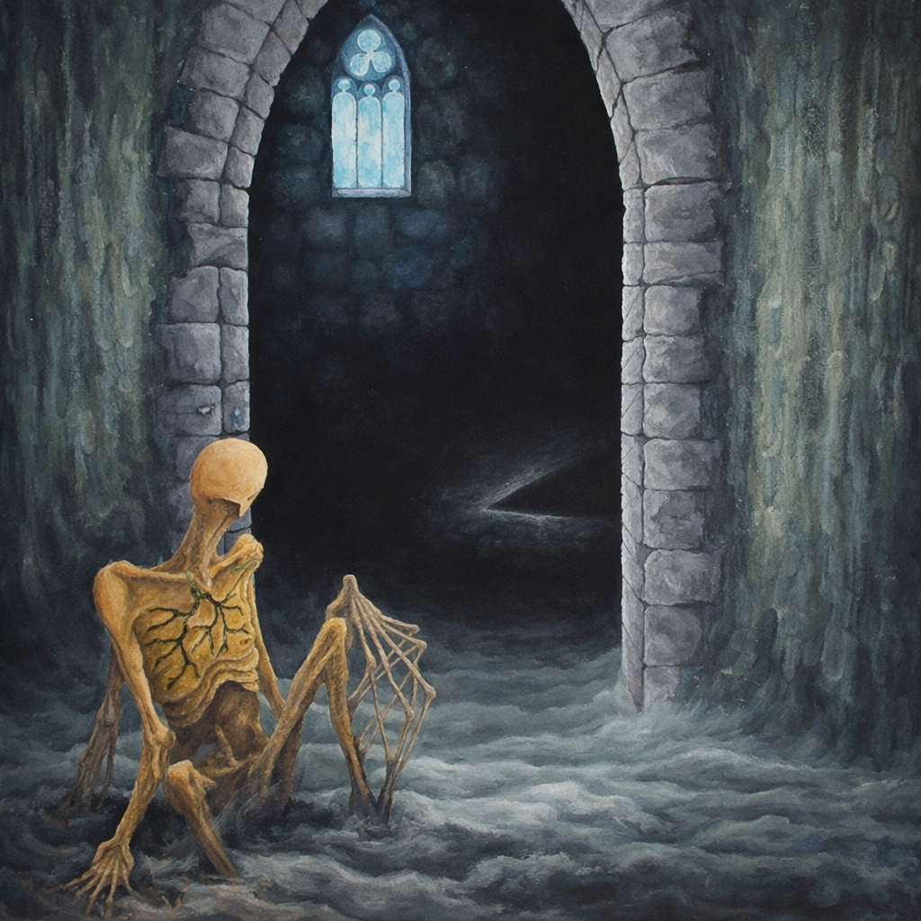 Op. 8 No. 31 (Darknesse visible), 2025. Oil on canvas. 60 x 50 cm.