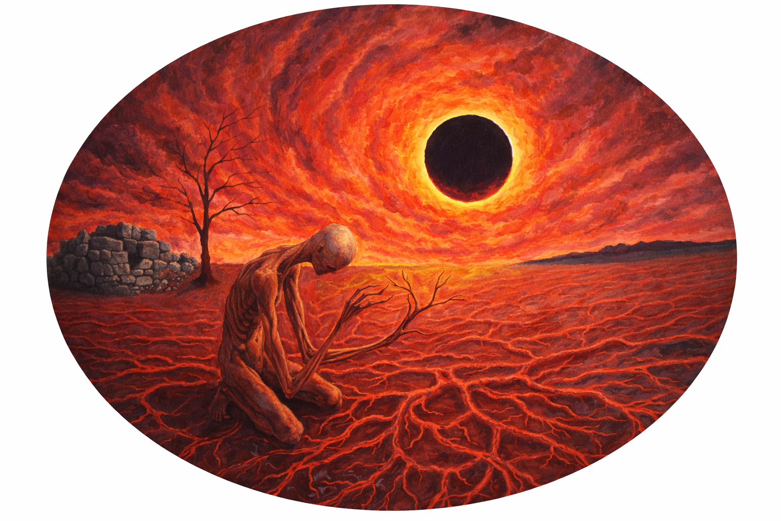 Op. 8 No. 32 (Unus Mundus), 2025. Oil on canvas. 50 x 60 cm. 