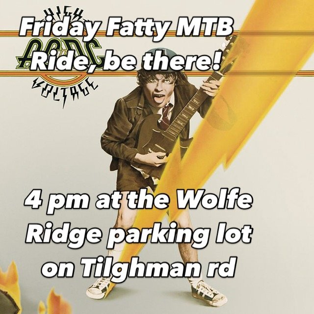 Tomorrow ya&rsquo;ll, we&rsquo;ll be riding west of town. Meet at the Wolfe Ridge parking lot on Tilghman rd at 4pm for a little Lynn/Wolfe line dance. LETS RIDE, see ya there!