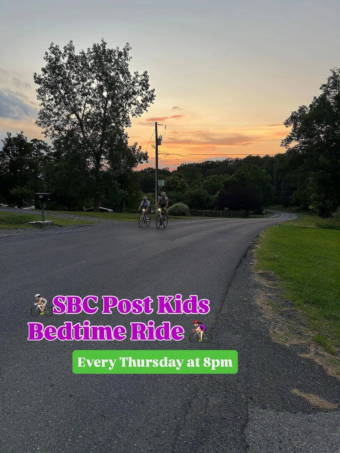 Come on out and ride bikes, y&rsquo;all! 8pm on the patio, 15-25 miles, refreshing beverage after&hellip; what could be better on a beautiful Thursday night??