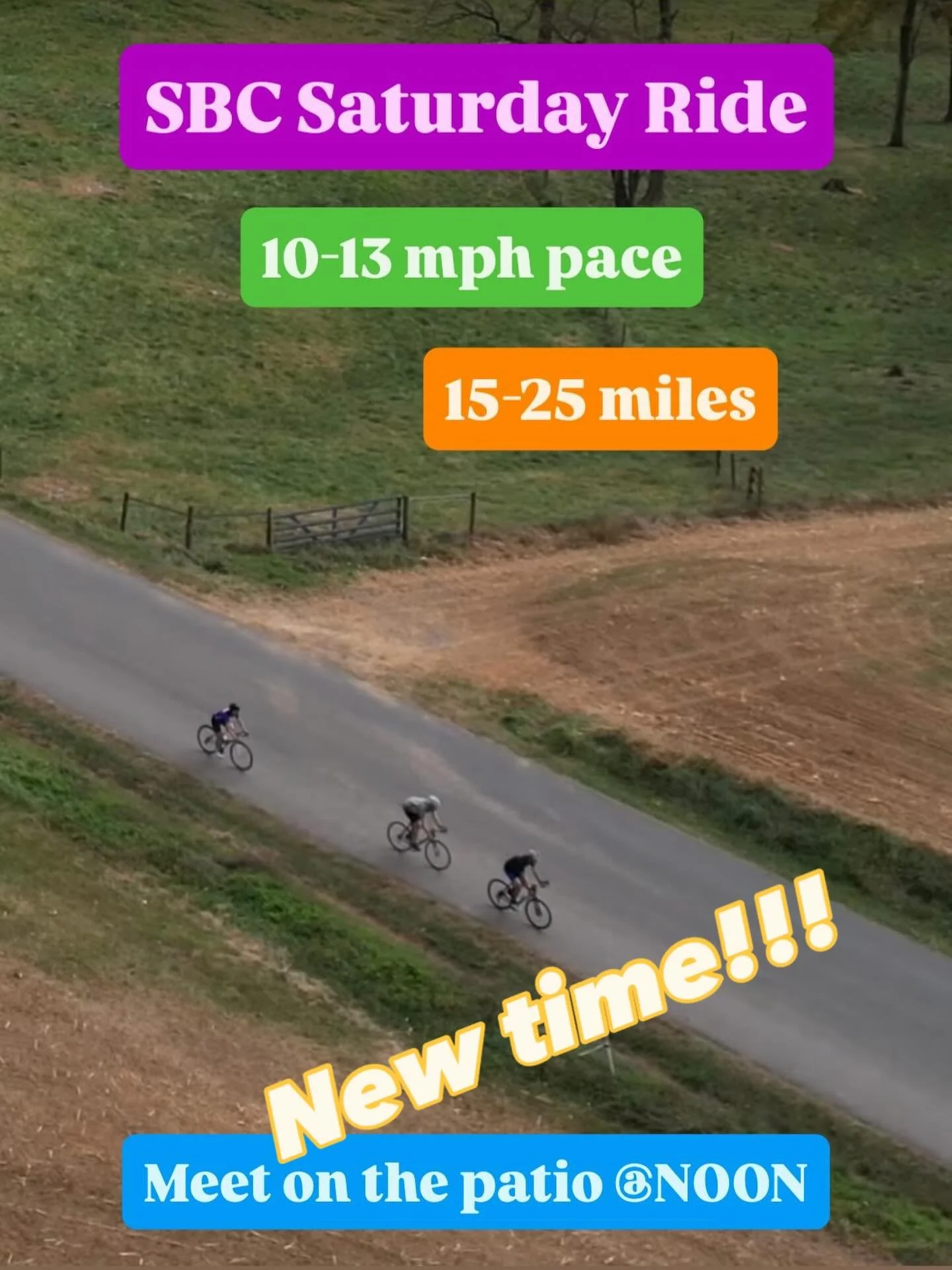 Come on out and join us at a *NEW TIME* for our Saturday road ride! No such thing as bad weather, just bad gear! Bundle up and roll free!!!! At noon, y&rsquo;all!!!
🚴🏼🚴🏻&zwj;♀️🚴🏾&zwj;♂️💨🎄
