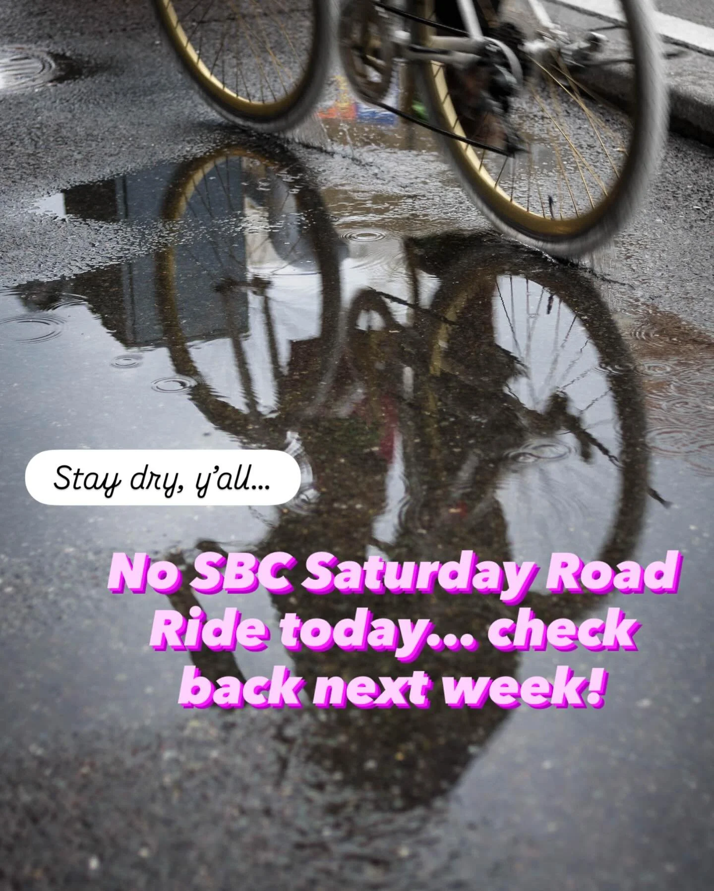 I think it&rsquo;s safe to say it would be a wet one if we went out at noon today&hellip; let&rsquo;s look forward to next week!