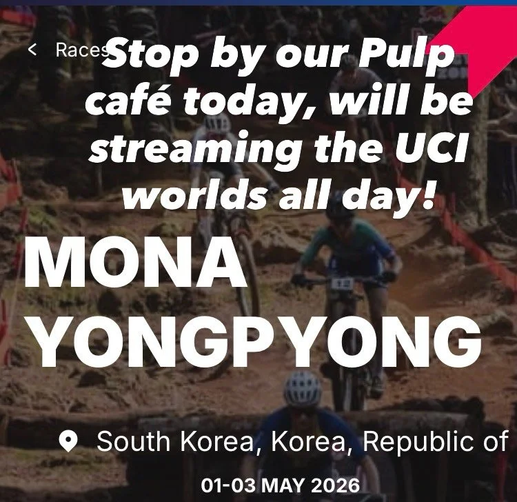 Stop by our Pulp caf&eacute; today, will be streaming the UCI worlds all day!