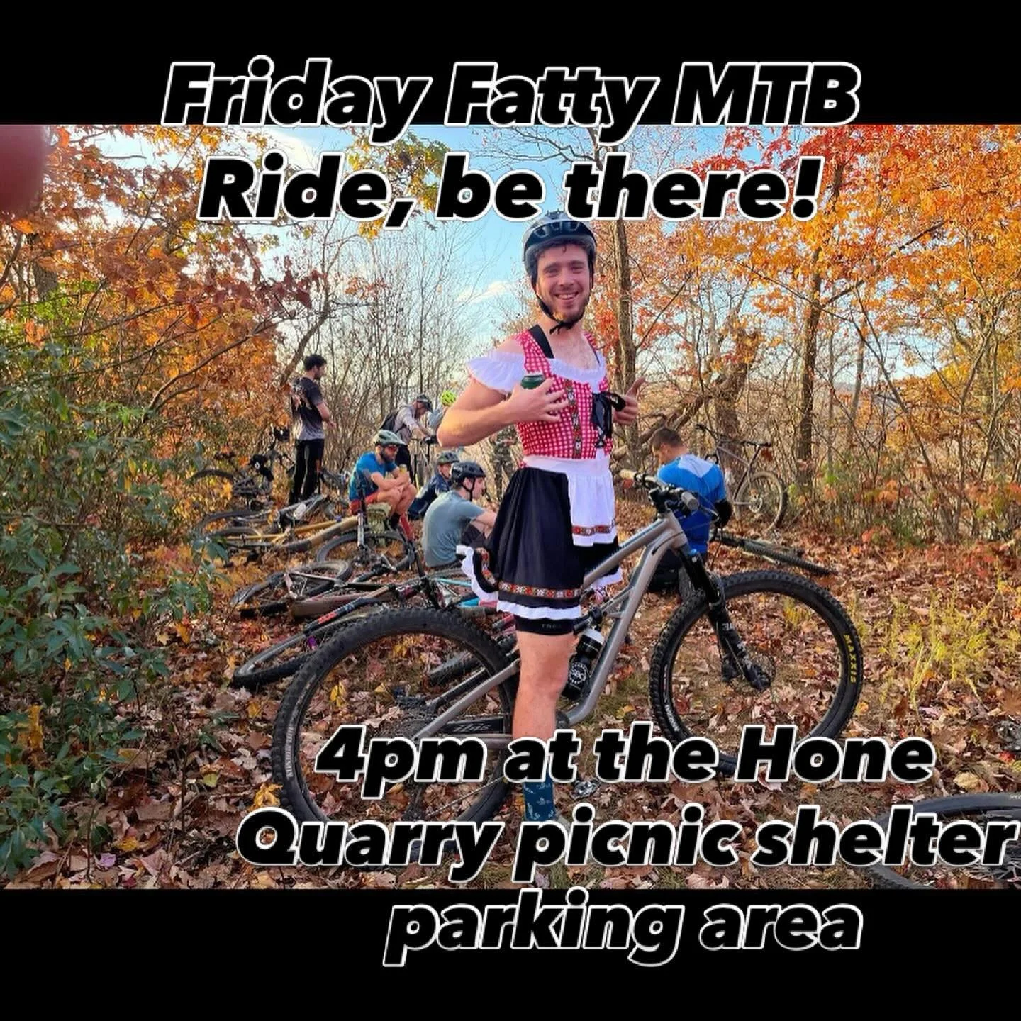 Tomorrow ya&rsquo;ll, we&rsquo;ll be riding west of town! Meet at the Hone Quarry picnic shelter parking lot at 4. Last week was SOOOO GOOD we gotta double down on it! Get in on it before Mother Nature reclaims her empire&hellip;LETS RIDE, see ya the