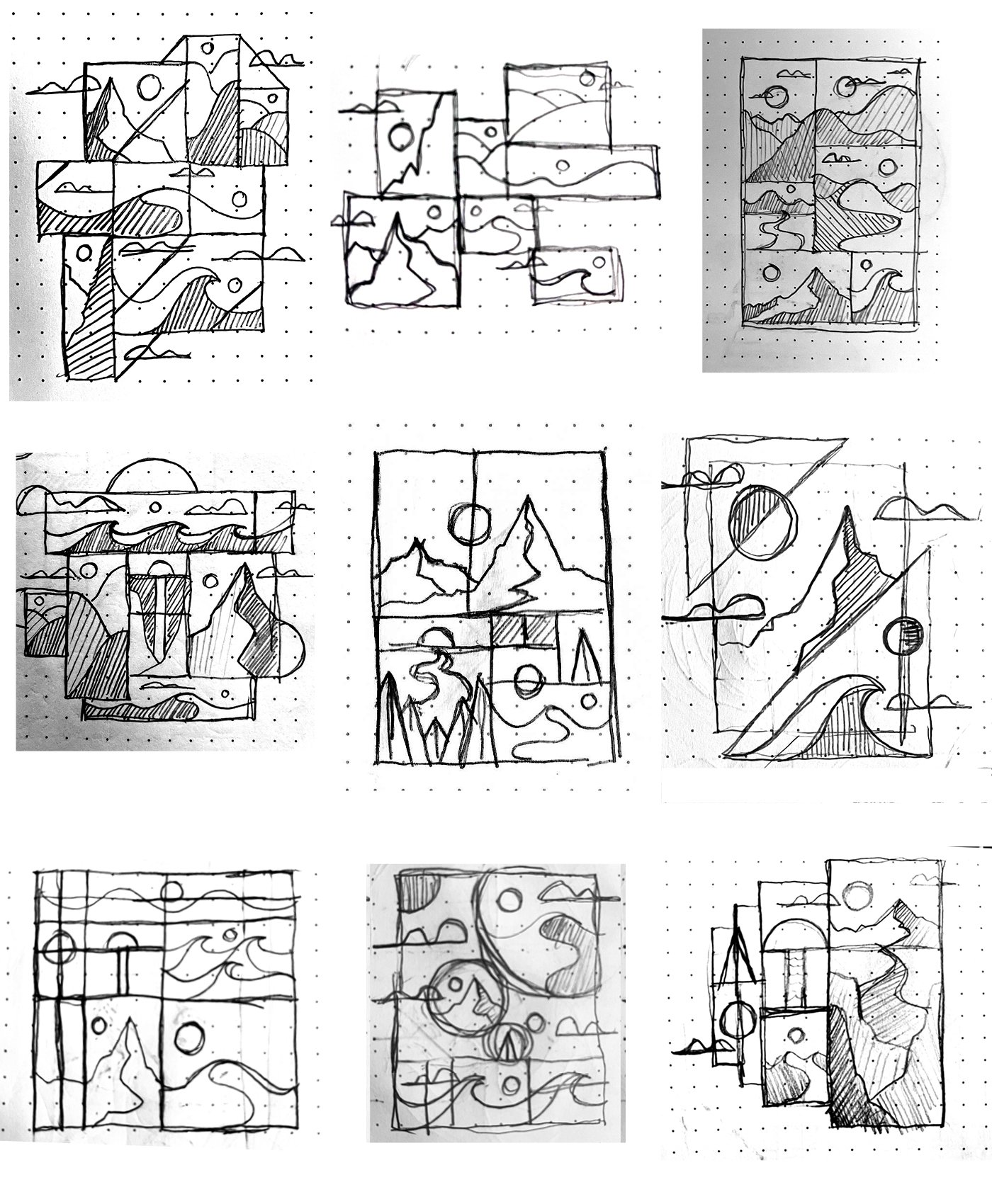 Landscape Collage Series