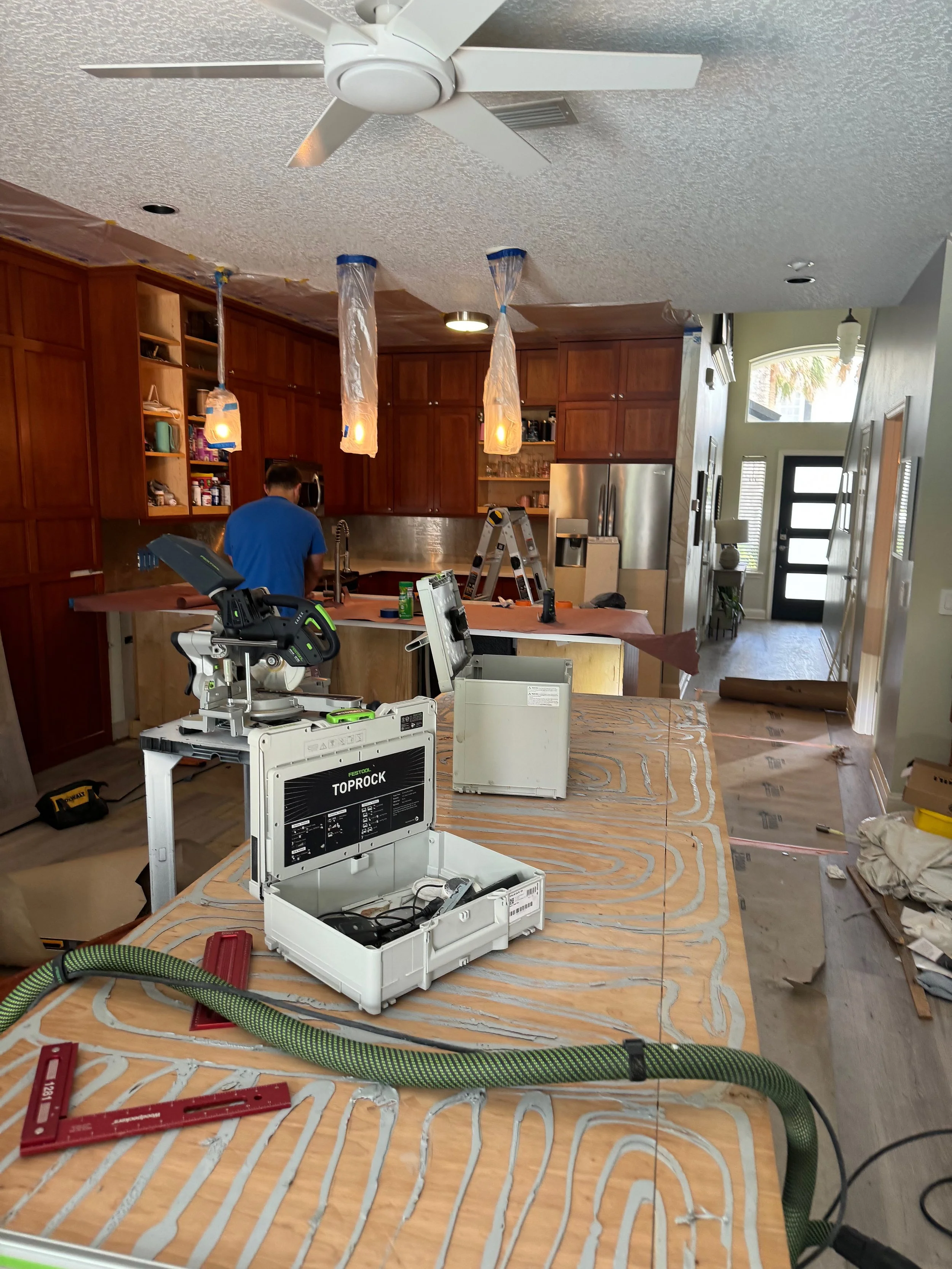 Cabinet Painting Before