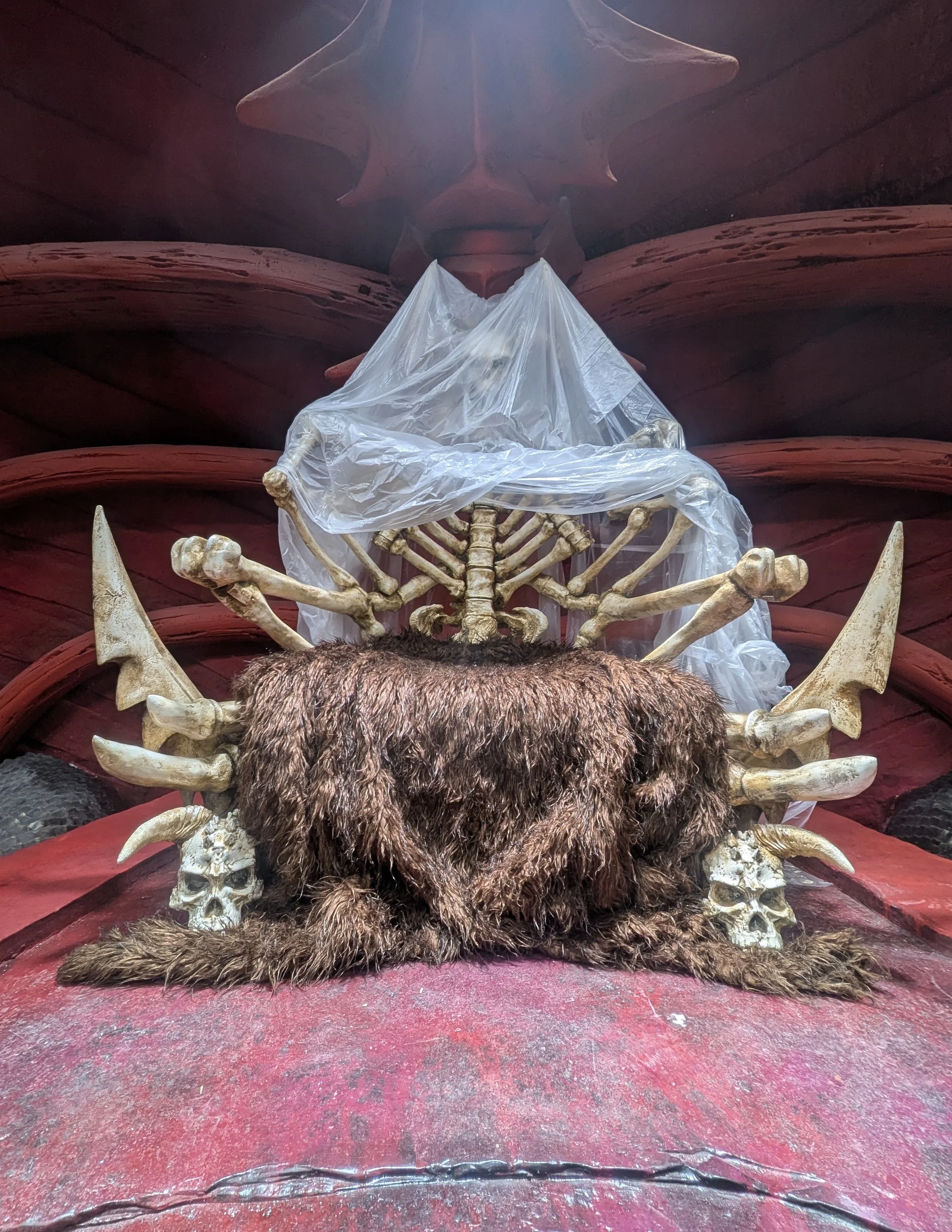 Alan Brooker Drapes, Skeletor's throne upholstery 'Masters of the Universe'