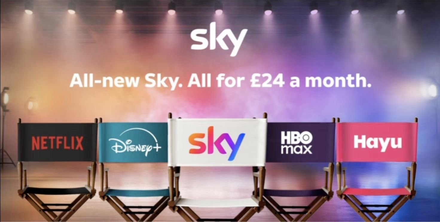 Alan Brooker Drapes. Embroidered chair backs for Sky billboards