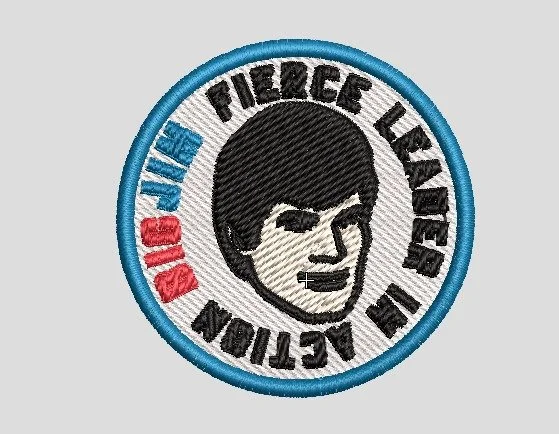 Alan Brooker Drapes, one of several badges created for 'Masters Of The Universe' 