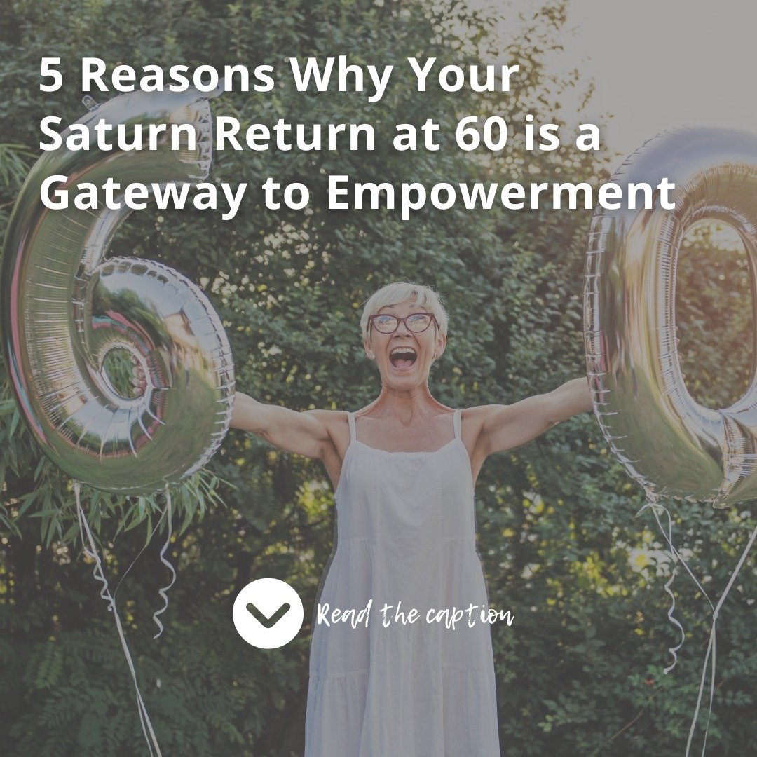 Take a break and check out this week's feature on Medium! 

When women ask me about what makes turning 60 such a pivotal moment, I always mention their 3rd Saturn Return. Dive into '5 Reasons Why Your Saturn Return at 60 is a Gateway to Empowerment' 