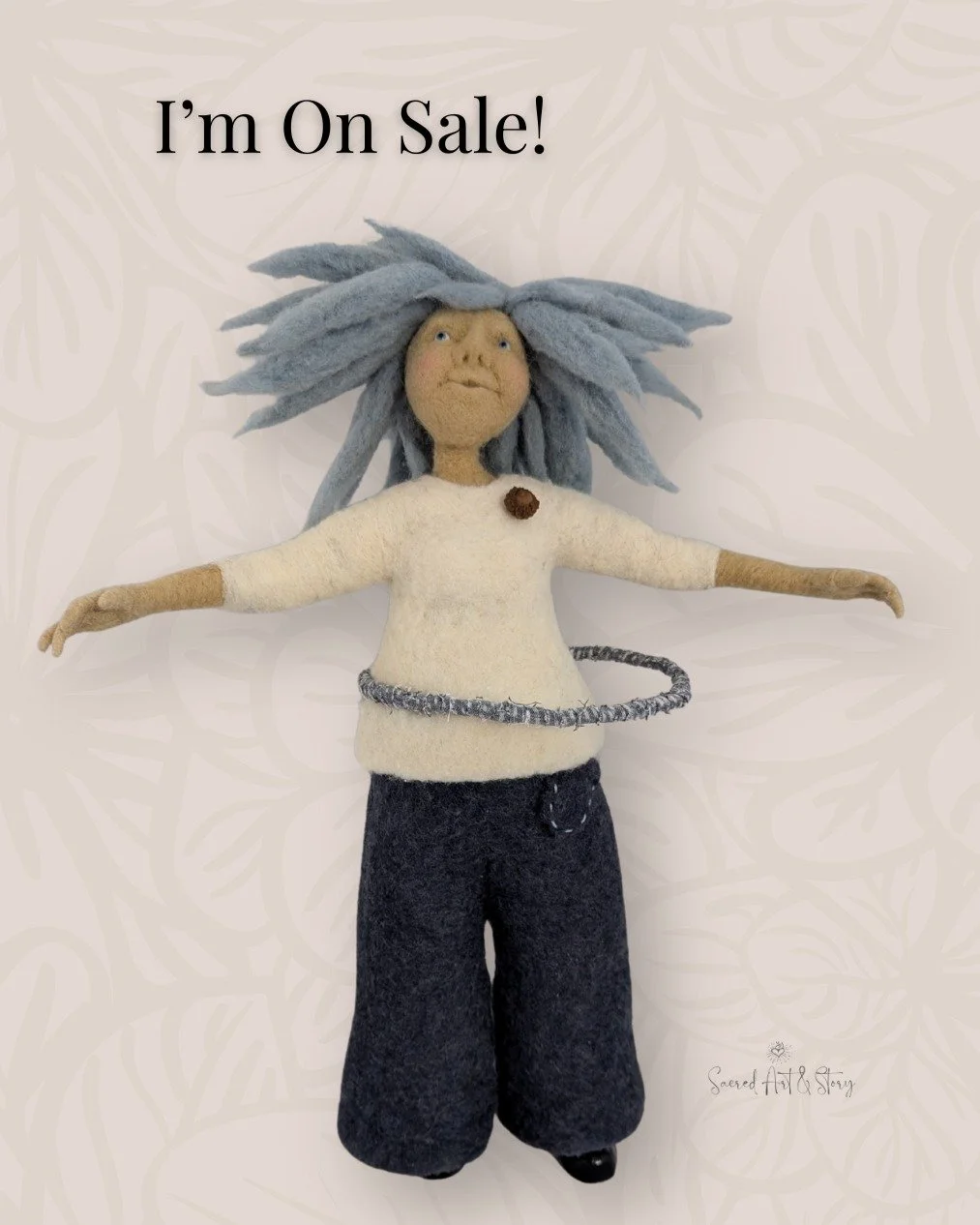 😉 Yep, all the dolls in my shop are on sale. Check 'em out (🔗 in bio). Each one has a message to share.