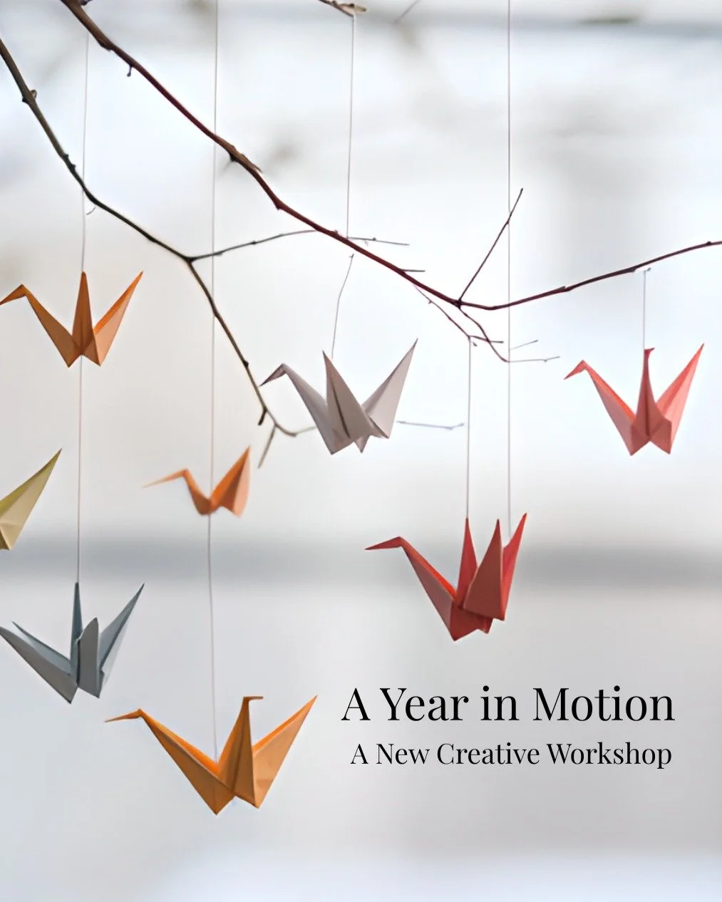 Last year, instead of making goals for the new year, I made a mobile.

It quickly became one of my favorite things I created&mdash;not because of how it looked, but because of how I lived with it. Inside the folded papers were words, intentions, ques