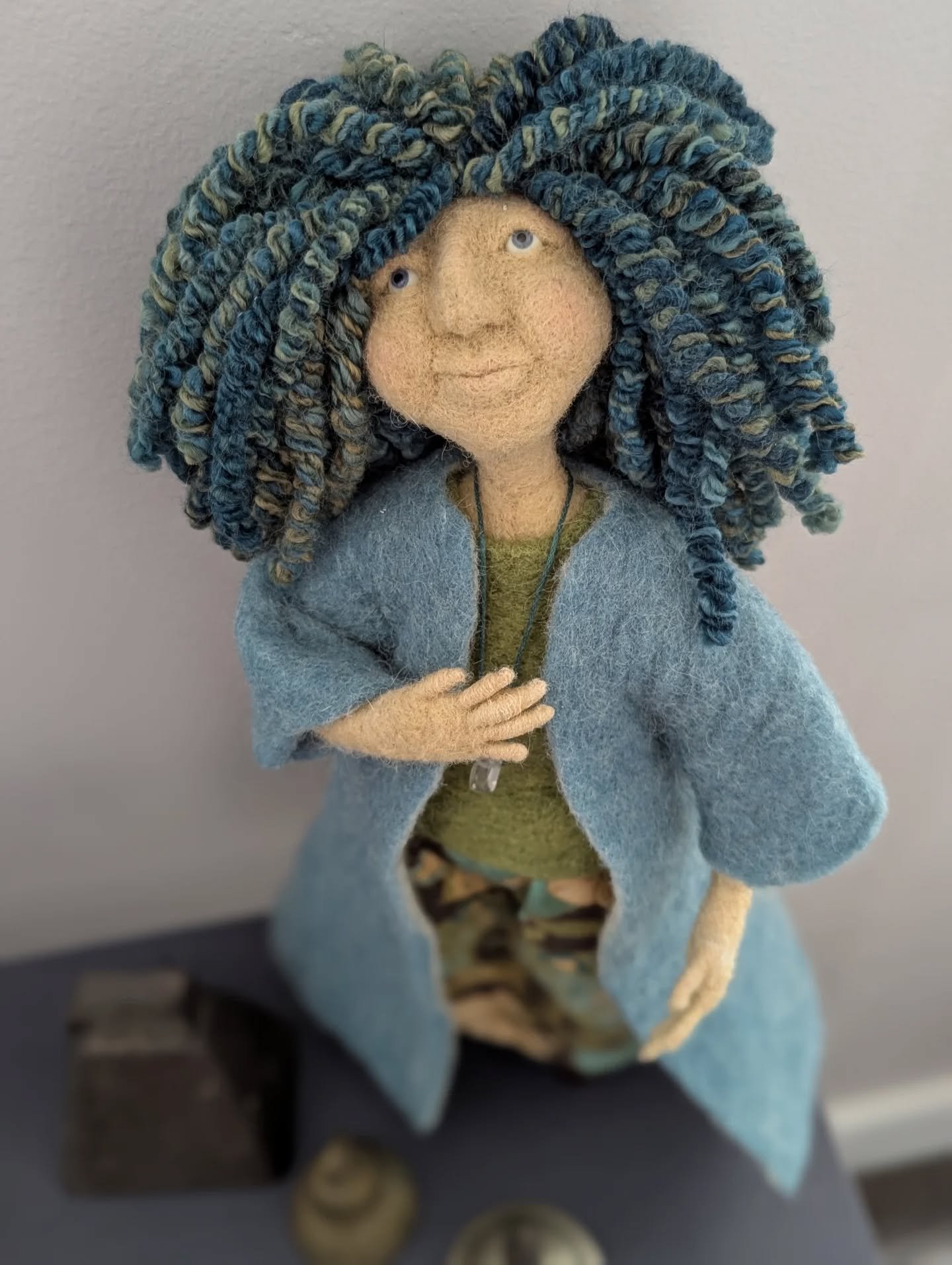 All my spirit dolls are chatty. Here's what this little one had to say today:

Take a breath. Find your feet. Speak your voice. Share your wisdom. And call your representatives. 

Ok, maybe I added that last one, but it tracks.