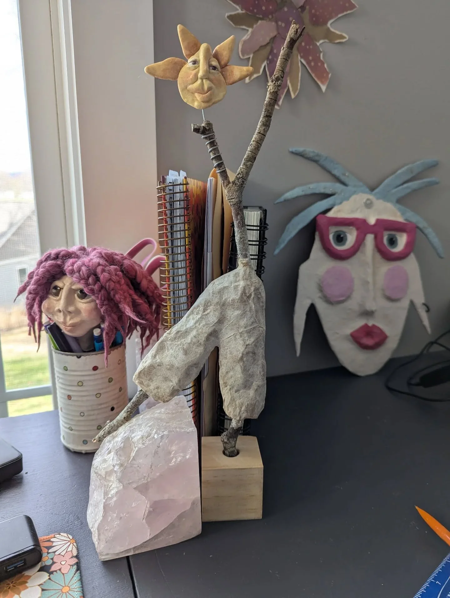 We're all just waiting for the glue to set. Winter back there is looking a bit worried, like maybe spring won't be ready by Friday.