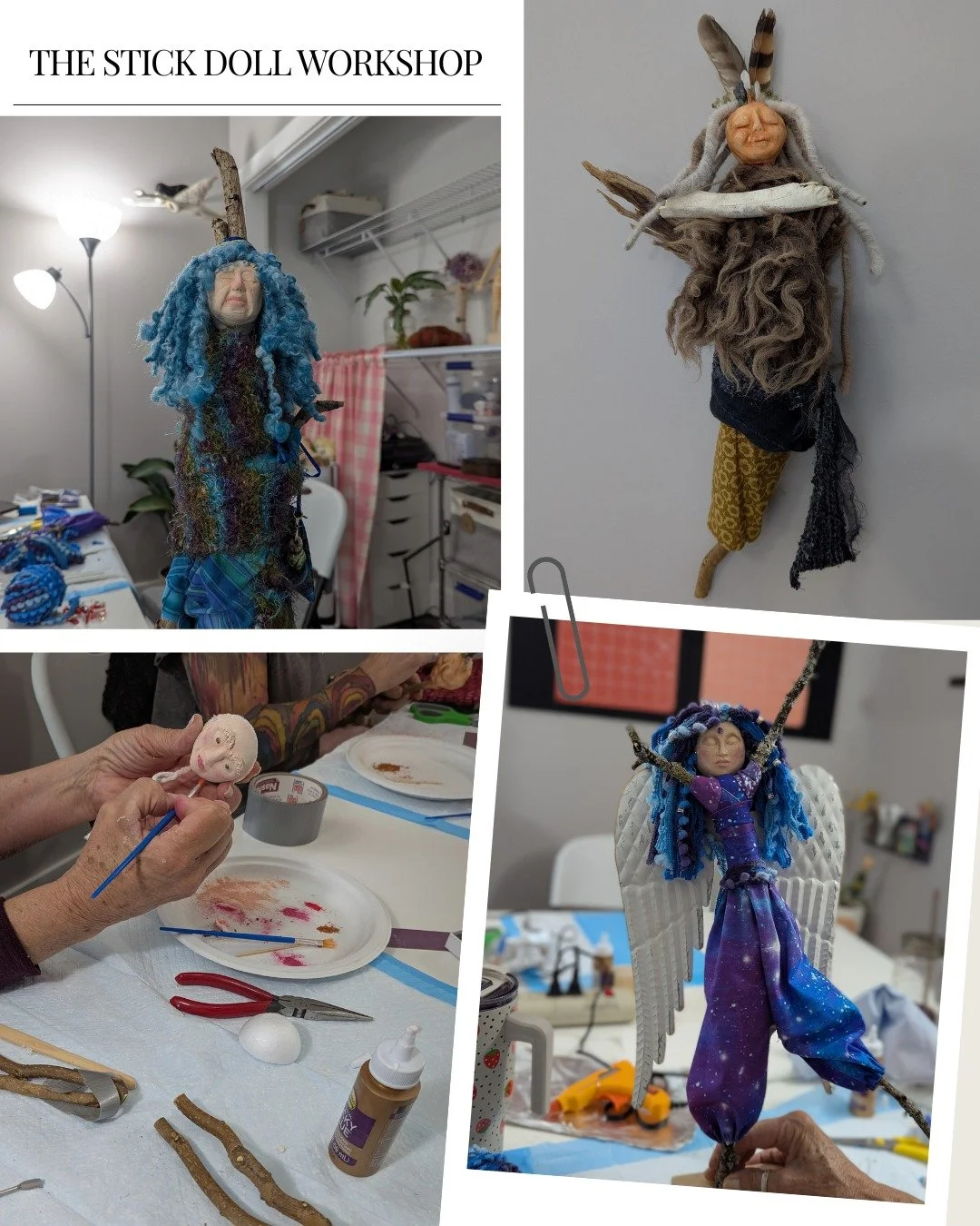 A few shots from yesterday's Stick Doll workshop!

So amazing!! 🥰