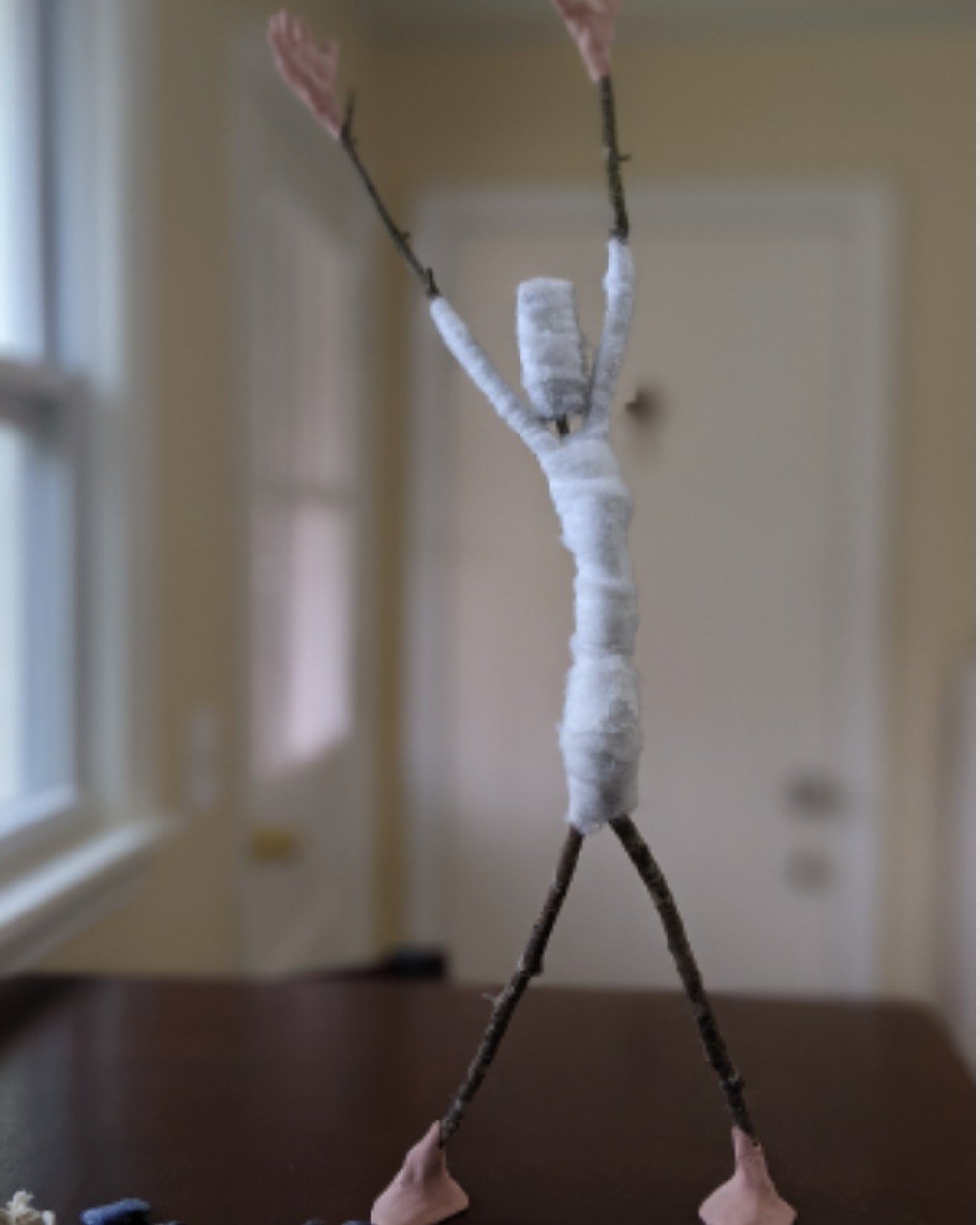 There are two parts to making a spirit doll.

One is technical. You&rsquo;re figuring things out&mdash;how to build the body, how it holds together, what comes next.

And then something shifts.

You start to get a sense of who it is. A personality sh