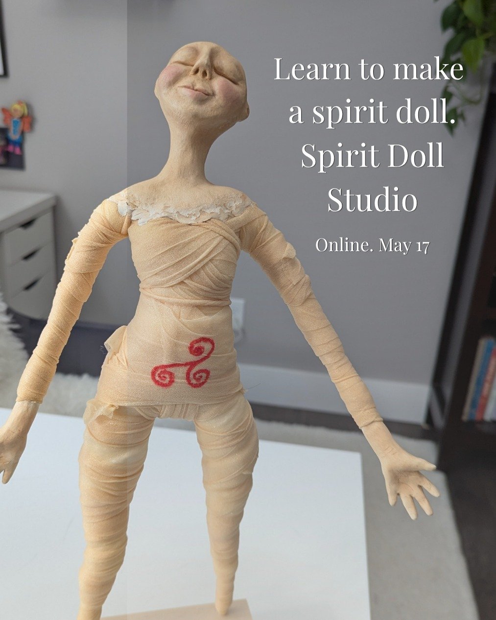 You want to make a spirit doll&mdash;but the how can feel like a mystery.

Inside Spirit Doll Studio, I walk you through it step by step.

How to build the body. How it holds together. How a face comes to life. How the whole thing starts to feel like