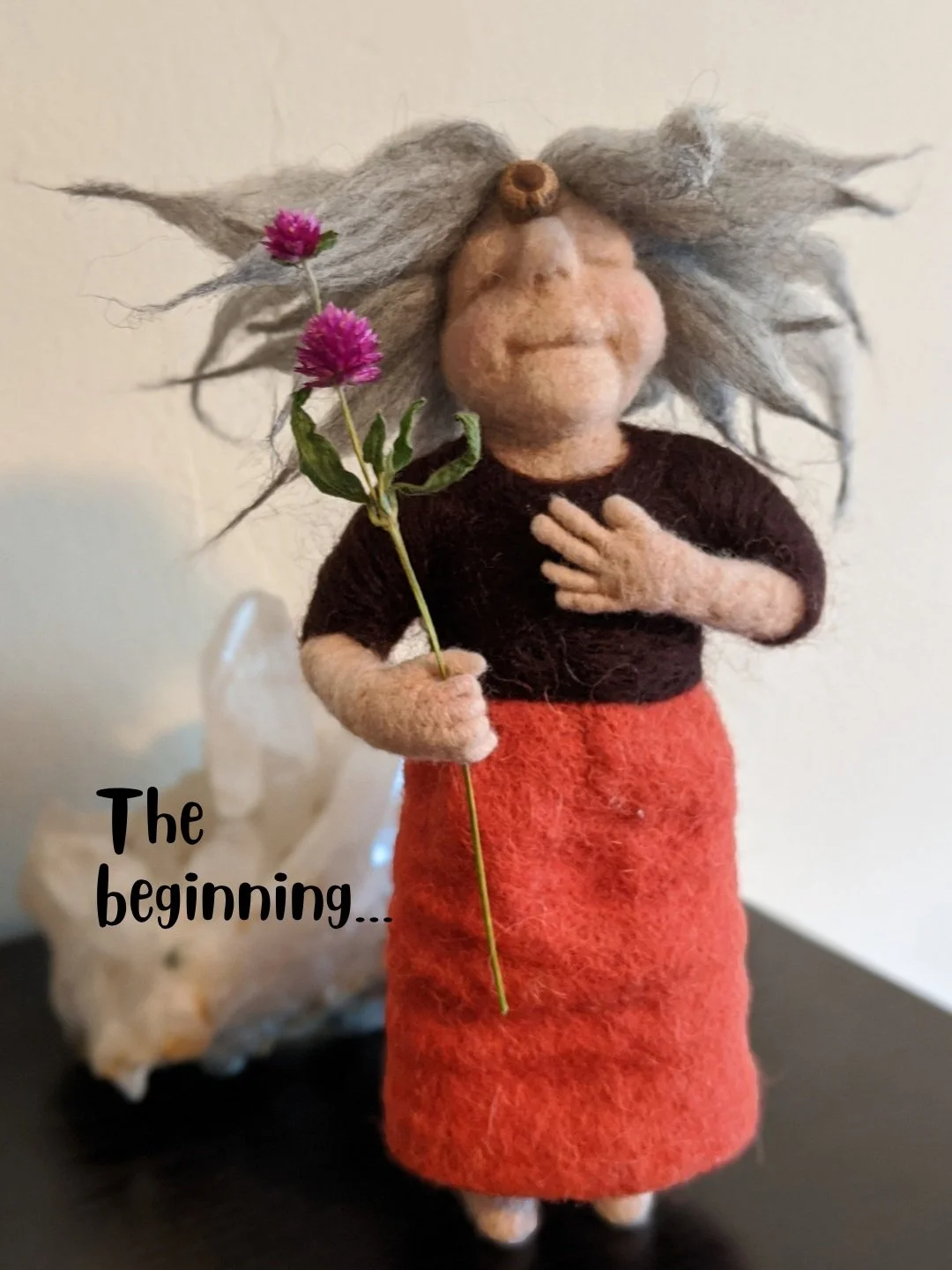 People often ask me how I got started making spirit dolls.

The truth is, I didn&rsquo;t really set out to become a doll maker. I just wanted to learn how to needle felt, so I took a doll-making class with @SacredFamiliar, whose spirit dolls are abso
