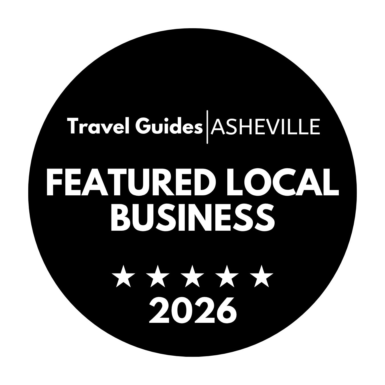 Travel Guides Asheville Featured Local Business 2026 badge