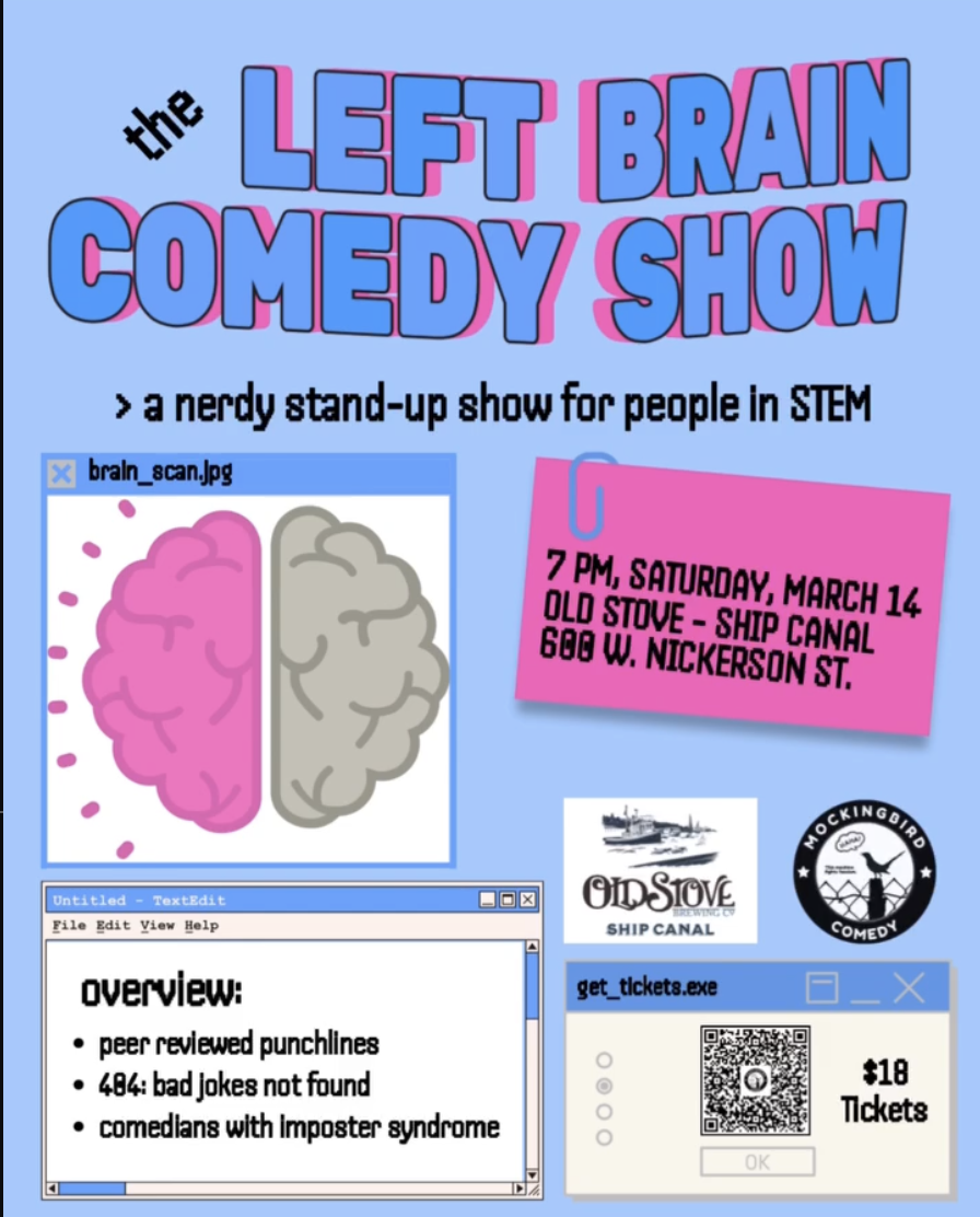 SEATTLE - LEFT BRAIN COMEDY SHOW - Showcase on comedy of STEM