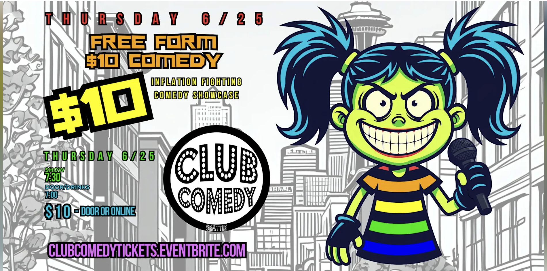SEATTLE - CLUB COMEDY. - SHOWCASE SHOW