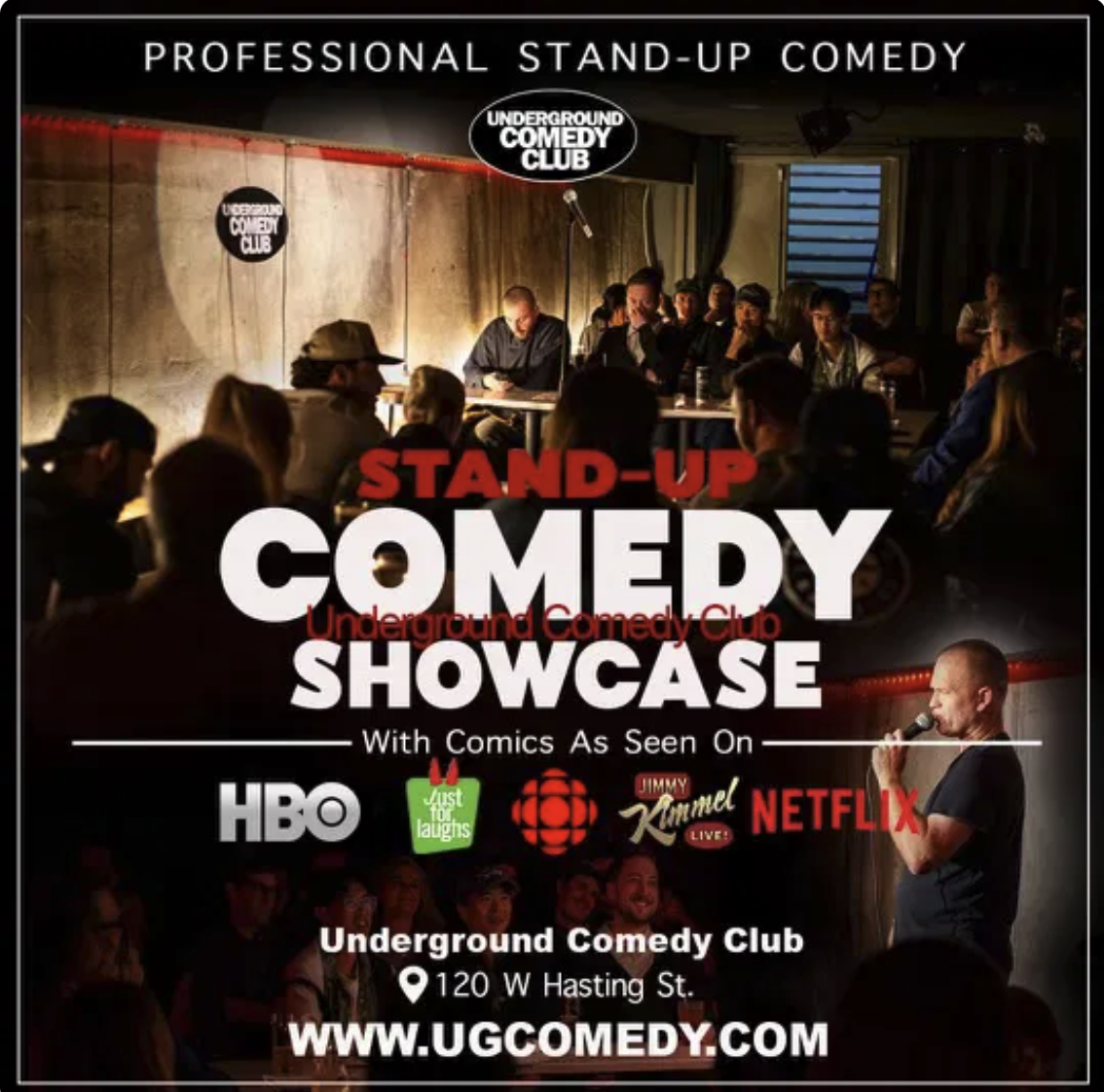VANVOUVER - SHOWCASE - UNDERGROUND COMEDY CLUB