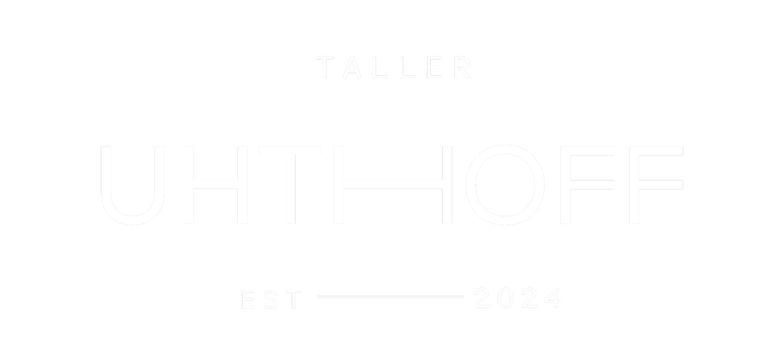 Black background with white text displaying 'TALLER UTHHOFF EST 2024'